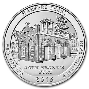 2016 Silver 5oz. Harpers Ferry ATB